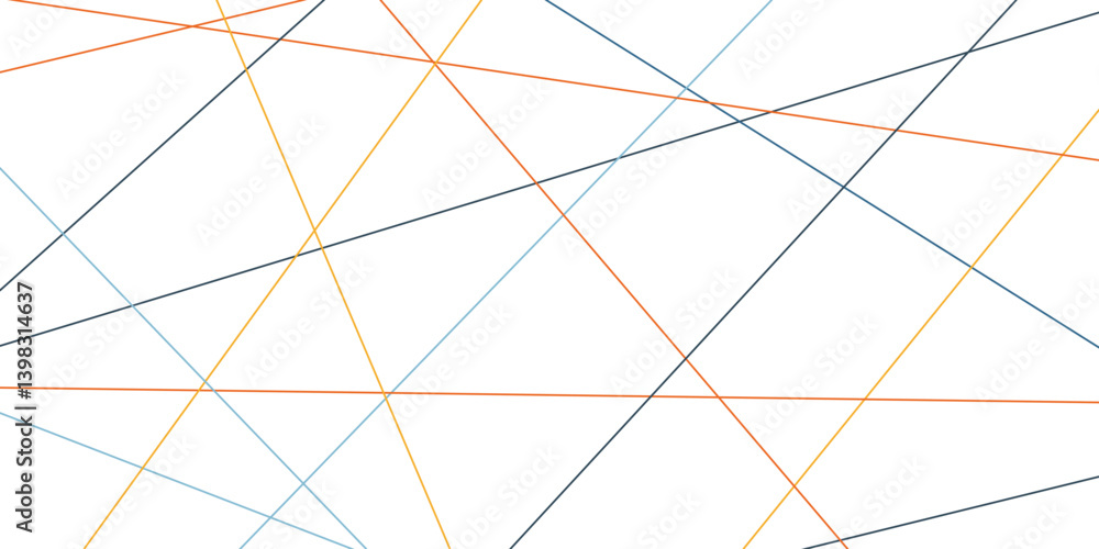 Fototapeta premium A colorful Abstract luxury geometric random chaotic lines with many triangles shape background. 