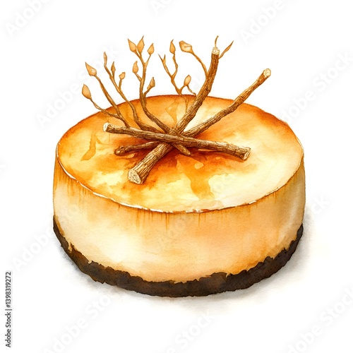 Artisanal Korean Ginseng Cheesecake Dessert