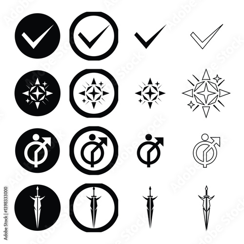 The constituent components of the bundle and the symbols