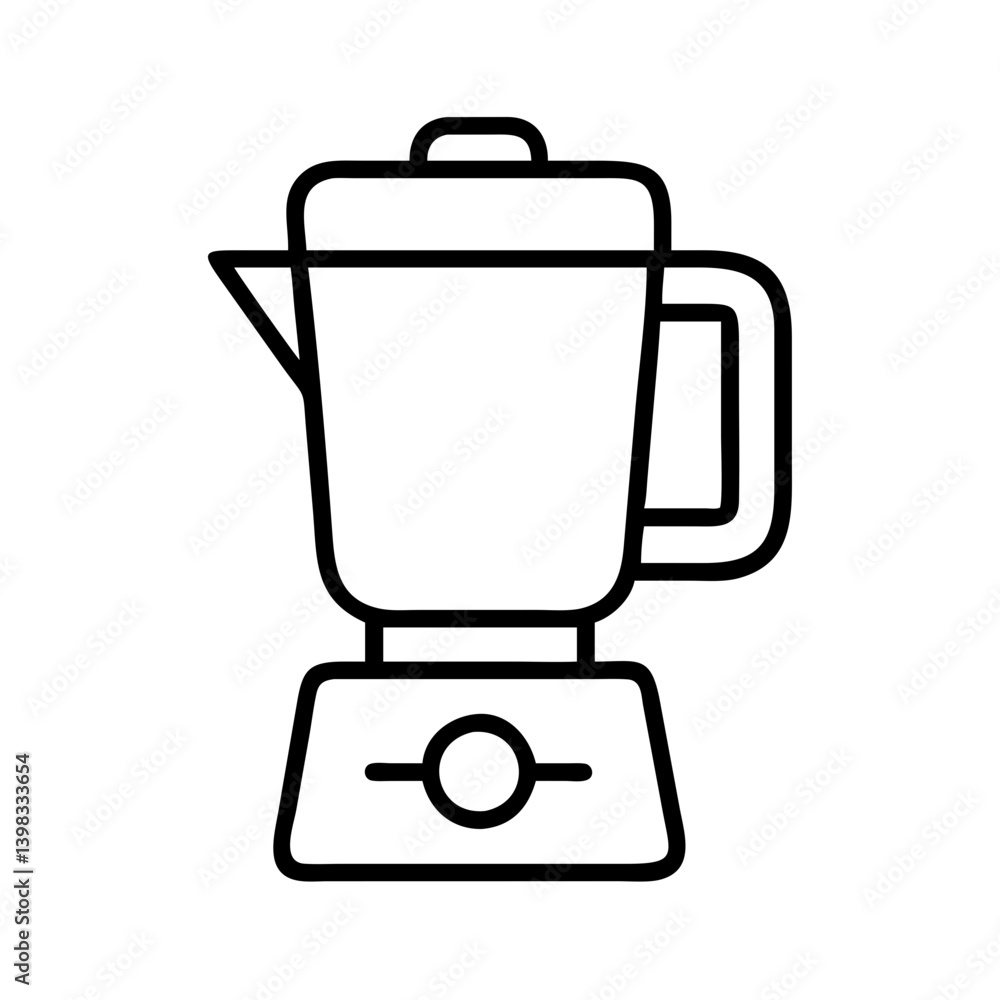 Modern kitchen blender appliance for smoothie and food preparation vector illustration icon Modern kitchen blender appliance for smoothie and food preparation vector illustration icon