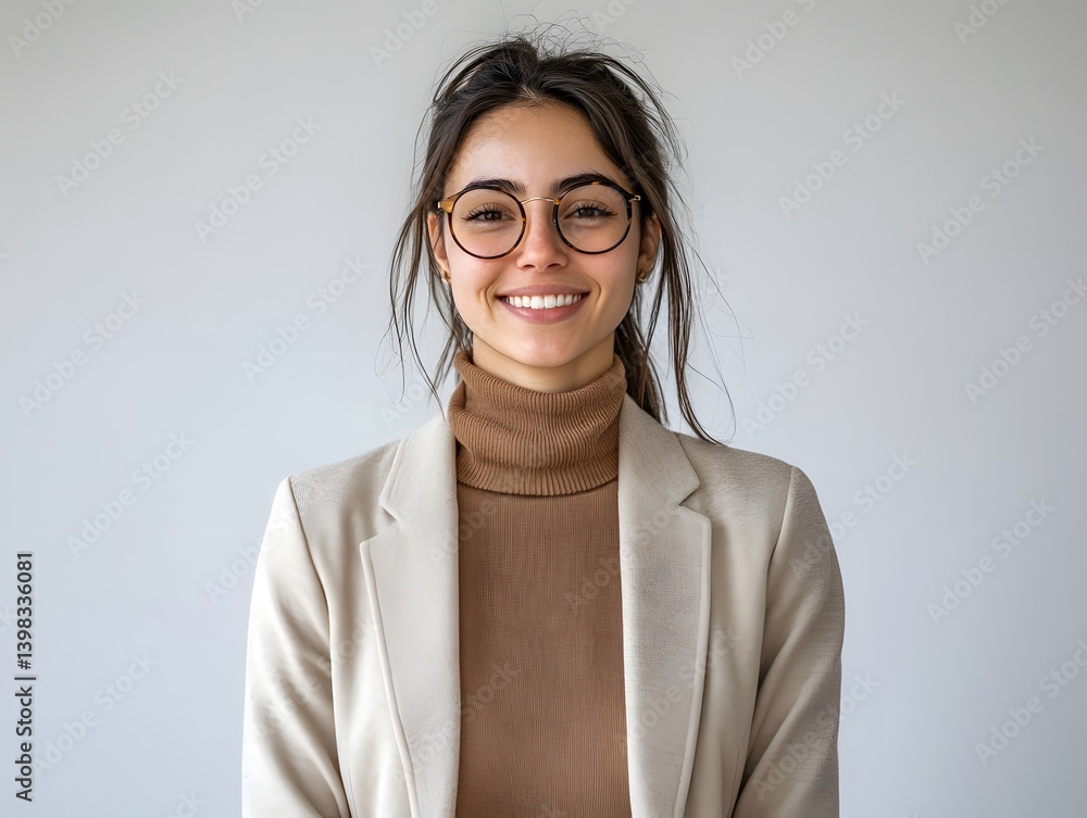 Young Startup Founder with Glasses and a Confident Smile