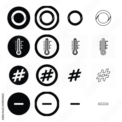 The parts that constitute bundled and the symbols