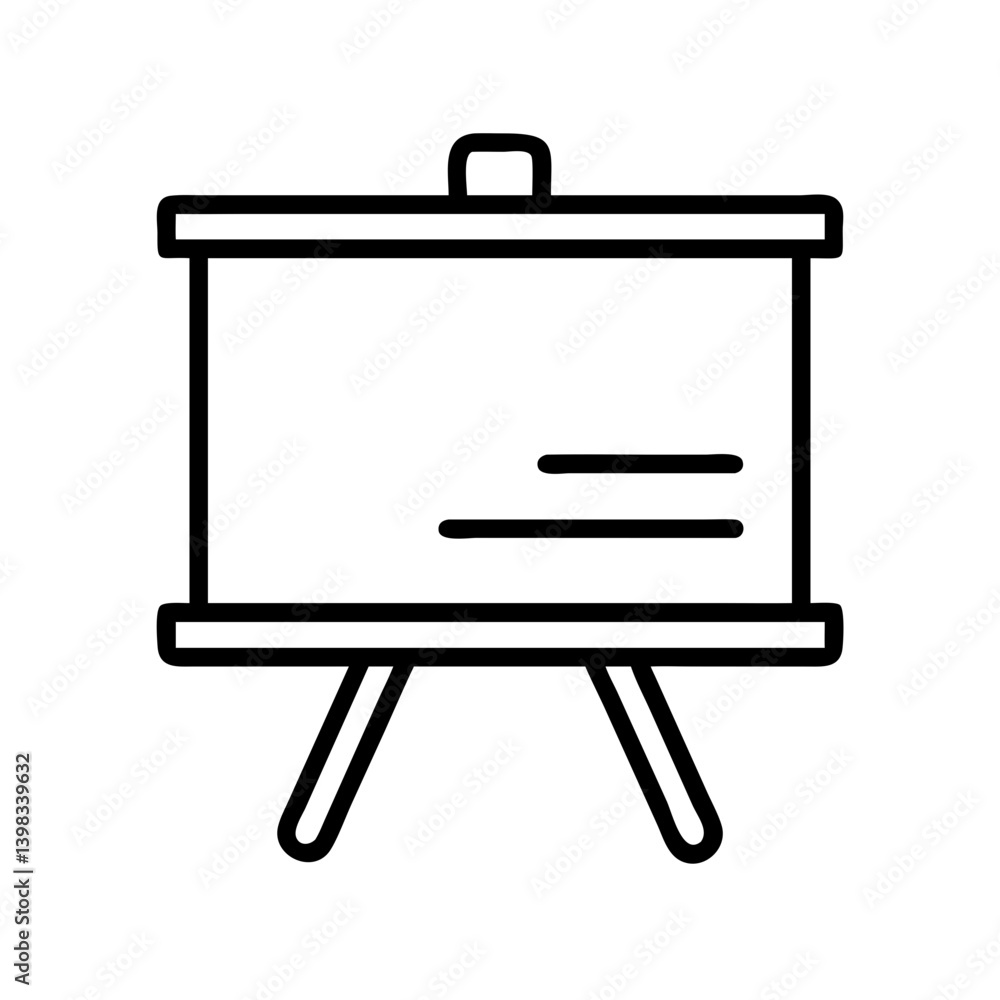 Find presentation board icon vector illustration for business meeting and conference design needs Find presentation board icon vector illustration for business meeting and conference design needs