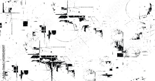 Grunge black and white graininess abstract texture with dirt, dust, noise. Monochrome background of the old backdrop. vector eps10