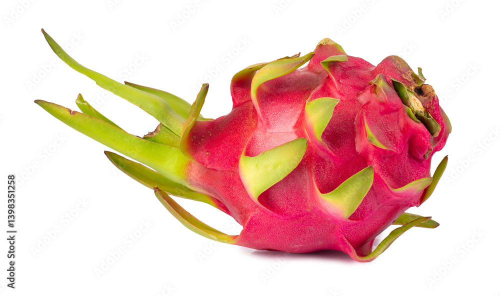 Dragonfruit or Pitaya isolated on a transparent background