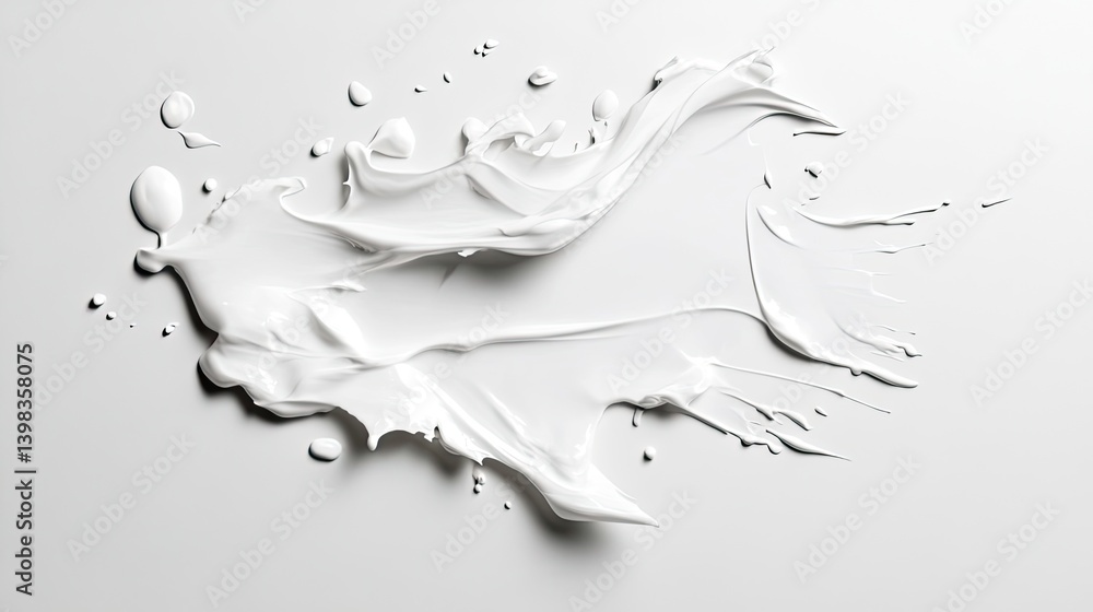 Artistic white paint splash minimalist studio abstract artwork clean environment close-up perspective Artistic white paint splash minimalist studio abstract artwork clean environment close-up perspective