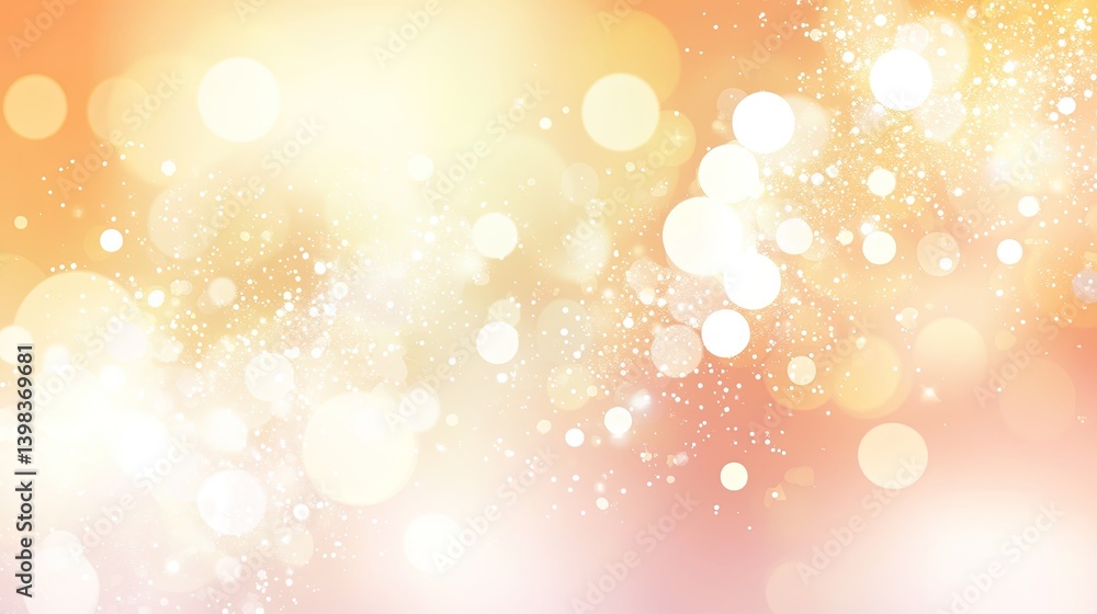 Obraz premium Abstract Gold and Peach Bokeh Background