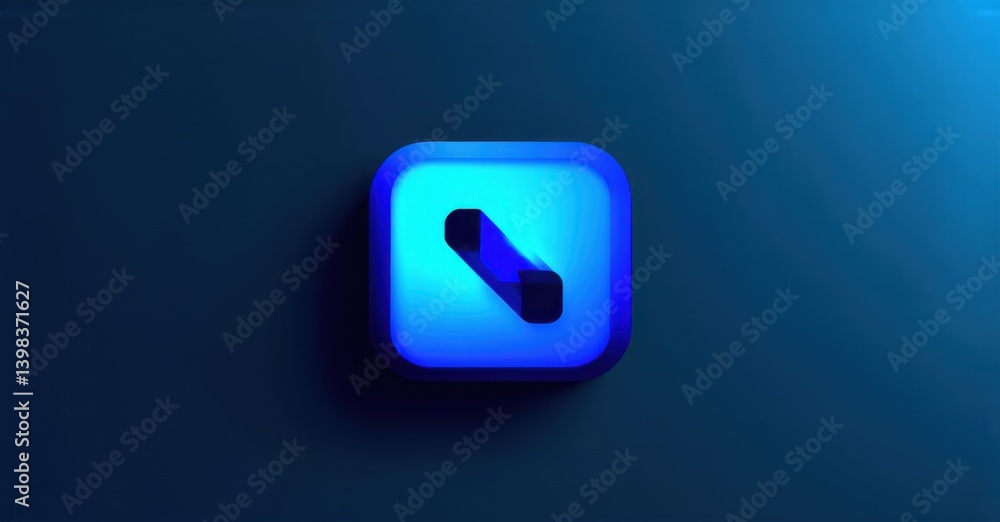 Futuristic dark blue and cyan ai driven enemy behavior predictor with strategy insights flat glossy style round square shape modern app icon featuring clean minimalistic concept Futuristic dark blue and cyan ai driven enemy behavior predictor with strategy insights flat glossy style round square shape modern app icon featuring clean minimalistic concept