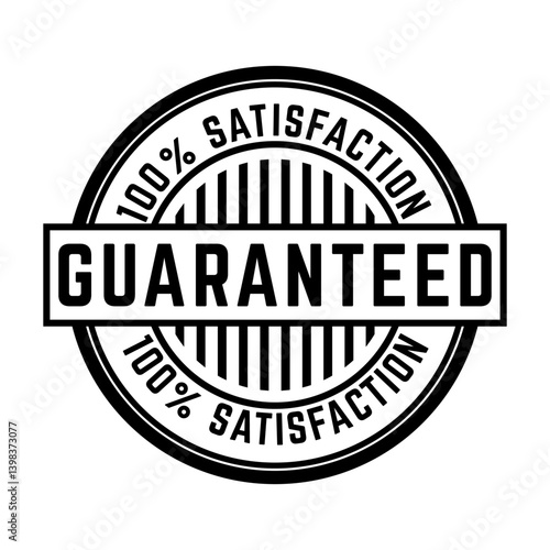 Guaranteed badge rubber stamp vector