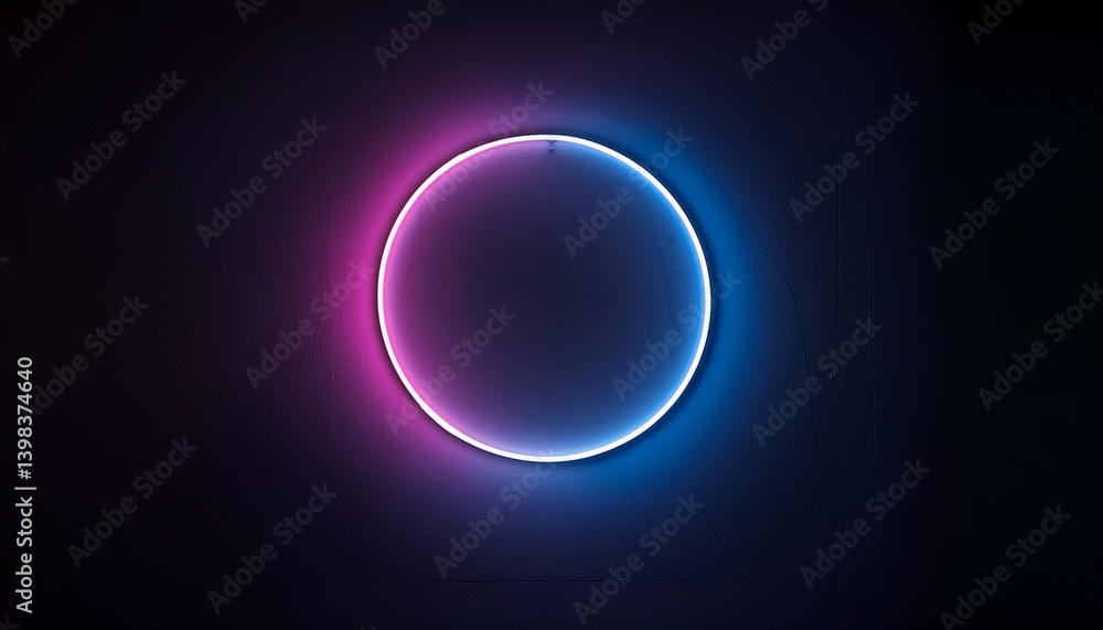 Neon lights shining gently in the darkness Neon lights shining gently in the darkness