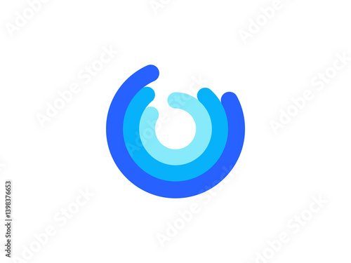 Sticker surfing logo with wave - ocean logo