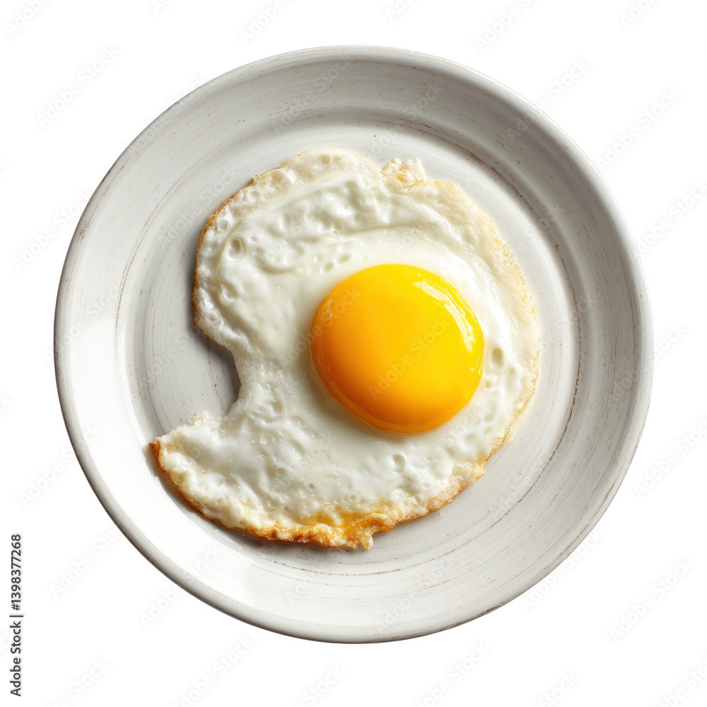 Fried egg waving from a plate food photography kitchen setting aesthetic view culinary concept Fried egg waving from a plate food photography kitchen setting aesthetic view culinary concept