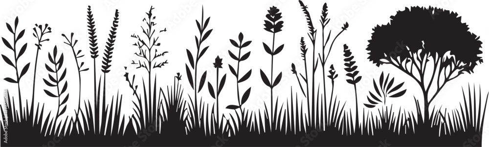 grass silhouette vector grass silhouette vector