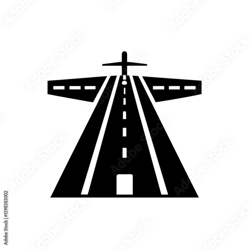 Travel Airport Runway Icon Airplane Symbol
