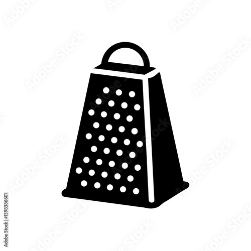Dairy Cheese Grater Icon Shredding Kitchen Tool