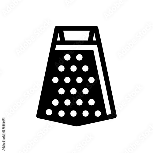 Kitchen Cheese Grater Icon Shredding Tool Symbol