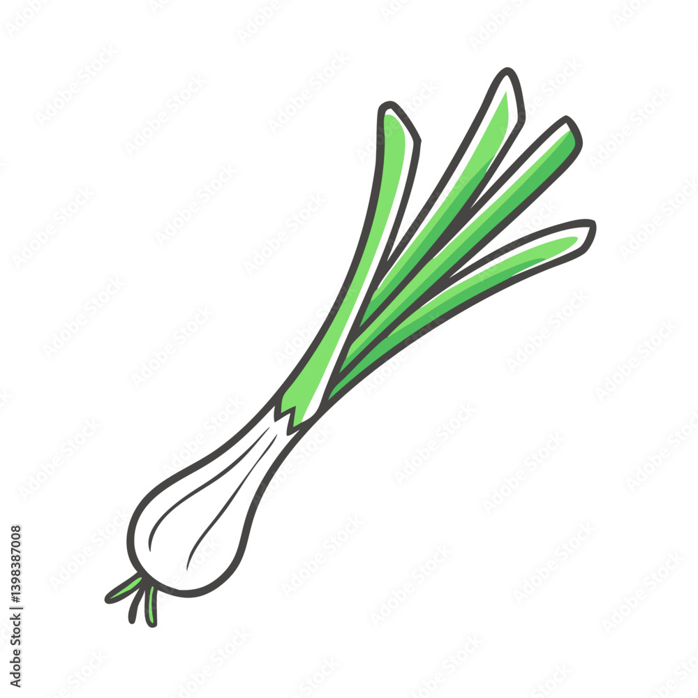 green onion icon, green onion vector illustration-simple illustration of green onion, perfect for green onion logos and icons green onion icon, green onion vector illustration-simple illustration of green onion, perfect for green onion logos and icons