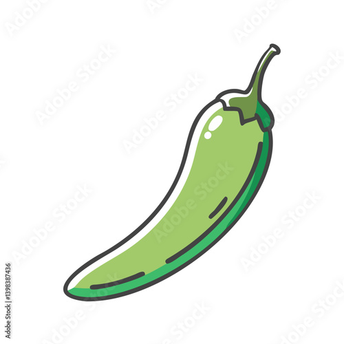 jalape o pepper icon, jalape o pepper vector illustration-simple illustration of jalape o pepper, perfect for jalape o pepper logos and icons