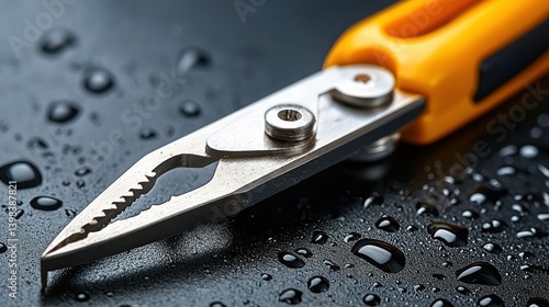 Wallpaper Mural Close-up of a Multi-tool Pliers with Water Droplets Torontodigital.ca