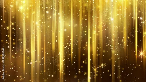Luxurious golden glittering streaks background shimmering effect perfect for festive celebrations