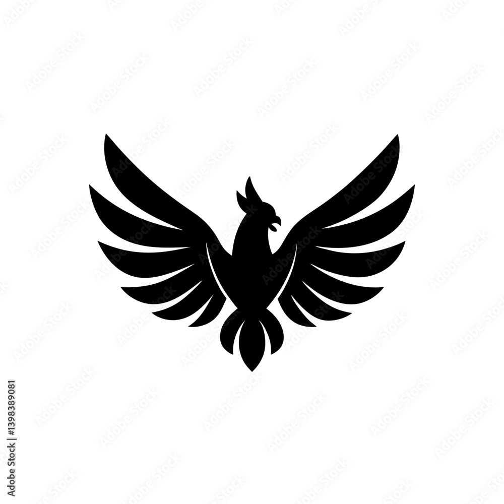 Fototapeta premium Savory Chicken Wings Icon Fried Food Meal Symbol
