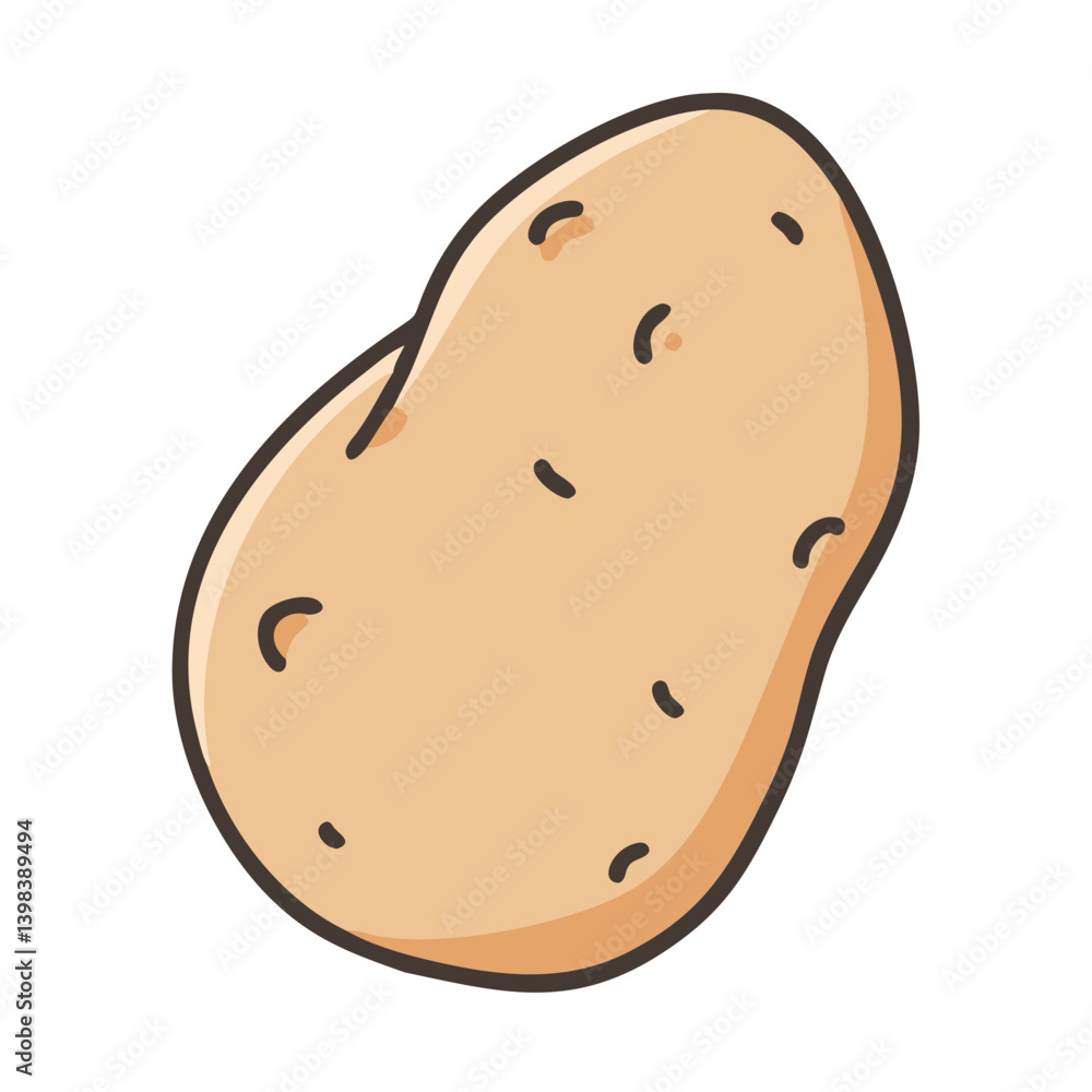 potato icon, potato vector illustration-simple illustration of potato, perfect for potato logos and icons potato icon, potato vector illustration-simple illustration of potato, perfect for potato logos and icons