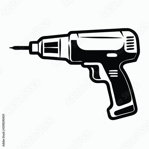 Powerful cordless electric drill tool for home improvement and construction projects