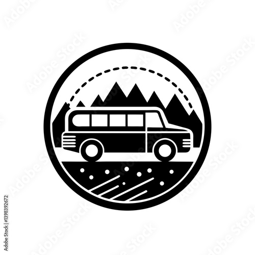 School Field Trip Icon Education Excursion Symbol