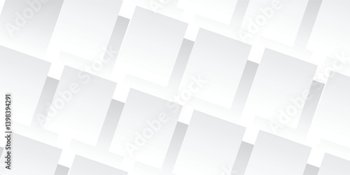 Abstract White and Gray Background Featuring Geometric Patterns, Soft Shadows, and Bright Light, Ideal for Crafting Modern Business Branding, Corporate Templates, and Promotional Marketing Designs"