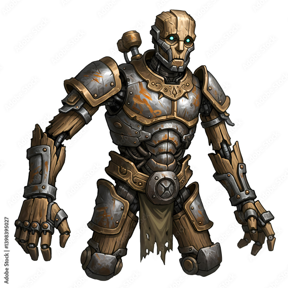 Steampunk Robot Fantasy Art on transparent background Steampunk Robot Fantasy Art on transparent background