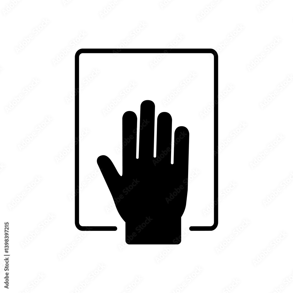Push to open symbol icon. Vector illustration design Push to open symbol icon. Vector illustration design