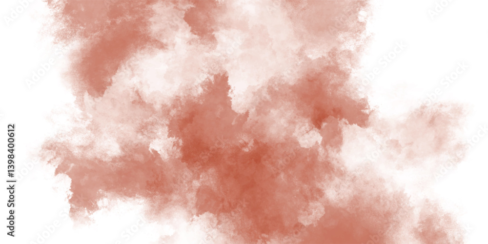 Fototapeta premium Red and Rust Mist Forming Cloud-Like Texture in Air