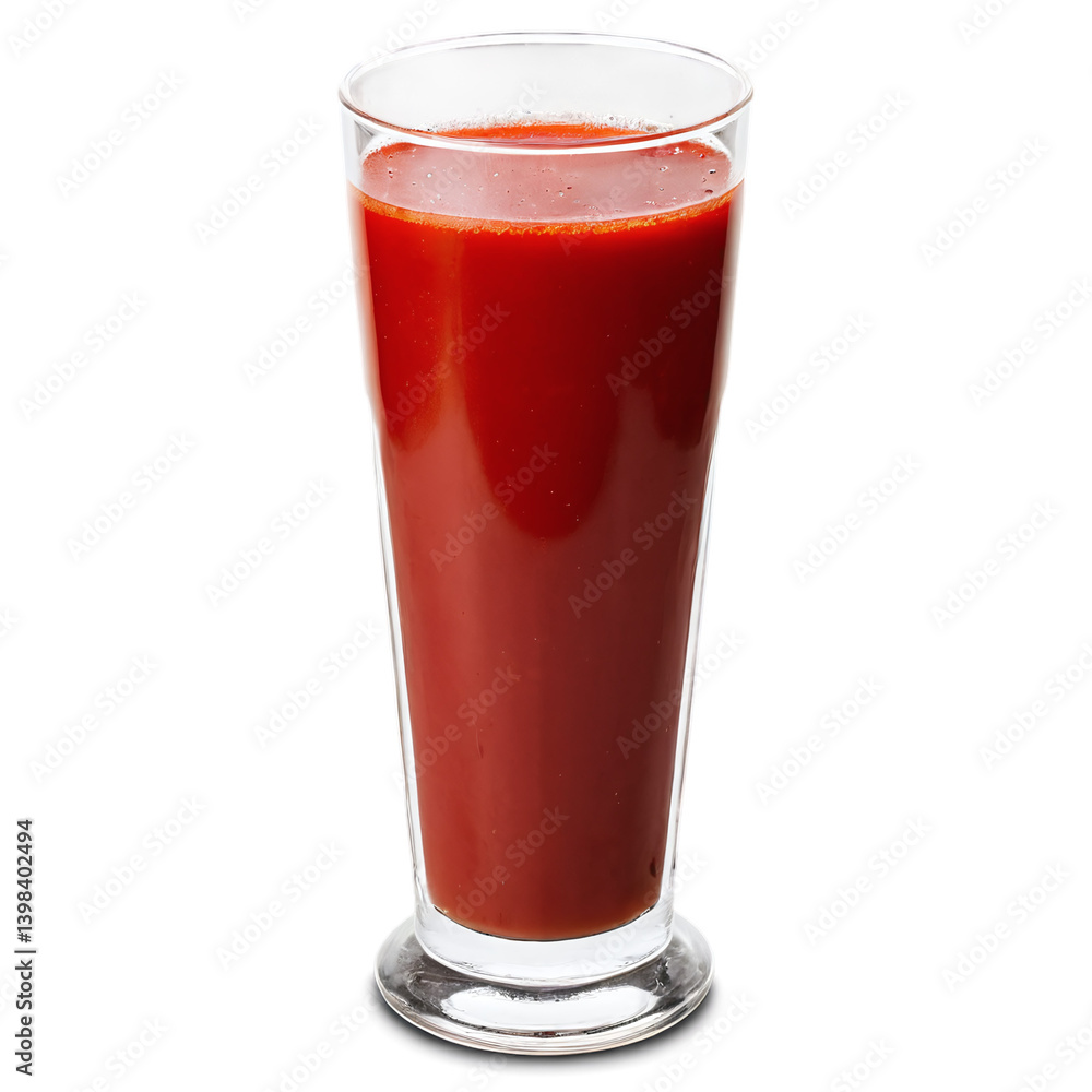 glass of red tomato juice isolated on transparent background glass of red tomato juice isolated on transparent background