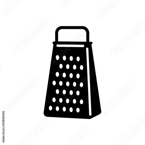 Cheese Grater Icon Kitchen Tool Shredding Food Symbol