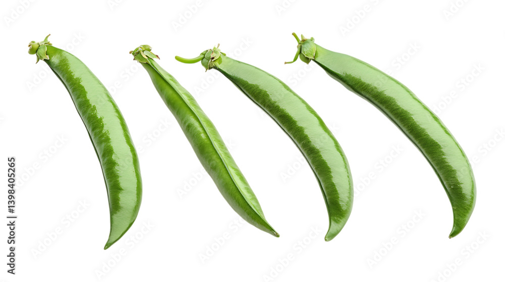 Pack of Yardlong Bean Set Against Transparent Background for Food Branding, Vegetable Promotion, or Healthy Eating Design Projects Pack of Yardlong Bean Set Against Transparent Background for Food Branding, Vegetable Promotion, or Healthy Eating Design Projects