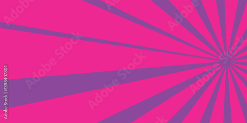 Pop art pink dotted background. Retro backdrop with sun rays in comic book style.. Sunburst halftone illustration. Pixelated overlay texture poster, banner.