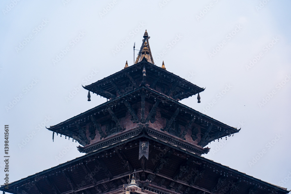 Landscape view of Taleju temple in Kathmandu, Nepal. Landscape view of Taleju temple in Kathmandu, Nepal.