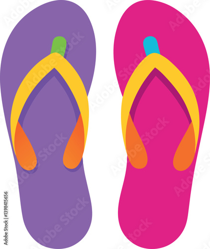 flip flops isolated on white