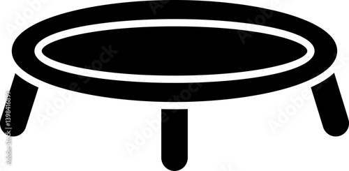 Trampoline icon stock vector illustration