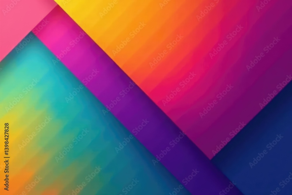 Fototapeta premium Abstract geometric shapes in vibrant hues, ideal for website backgrounds, design, circle, triangle