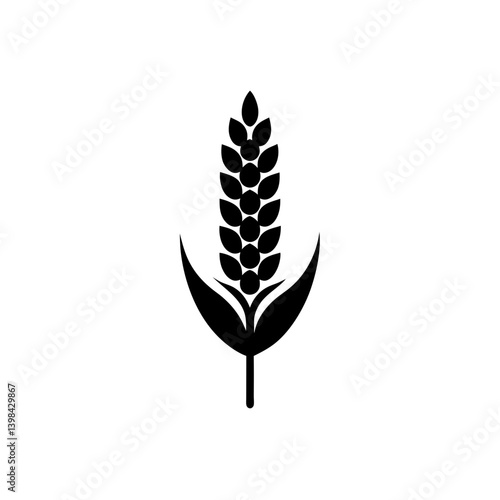 Quinoa Icon Healthy Grain Food Vector Illustration Design