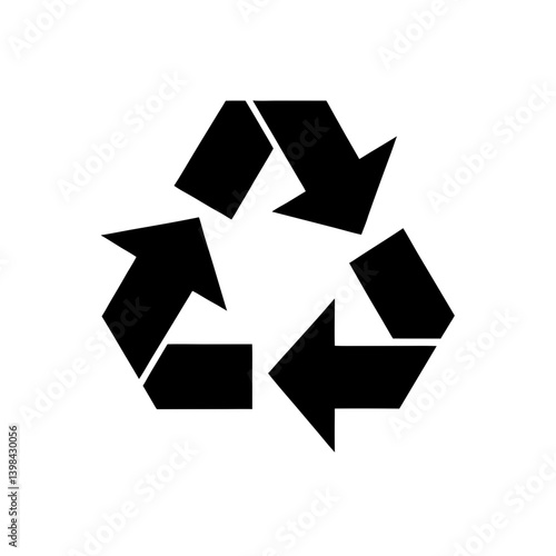 Recyclable Icon Eco Friendly Recycling Symbol Vector Design