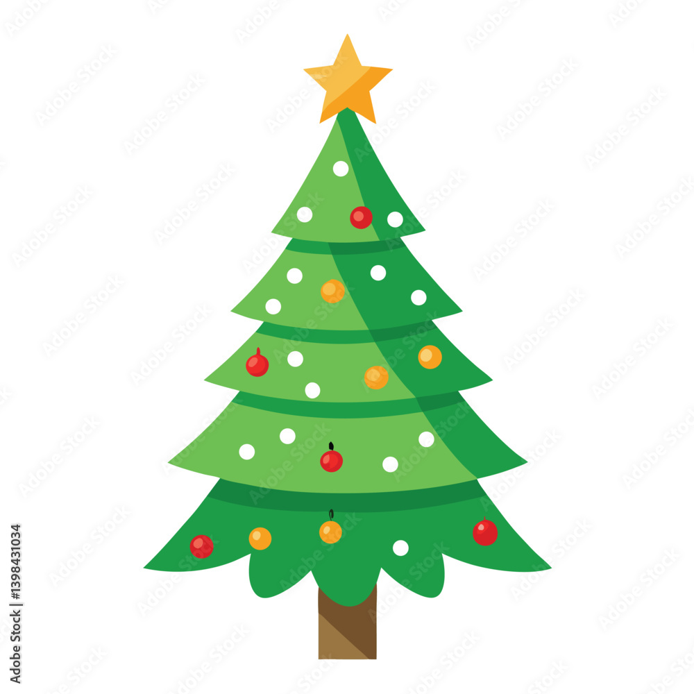 Christmas tree isolated on white background Christmas tree isolated on white background
