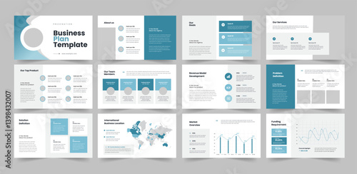 Business Plan Presentation Template, Business Plan Design, PowerPoint Business Plan Slide Presentation.