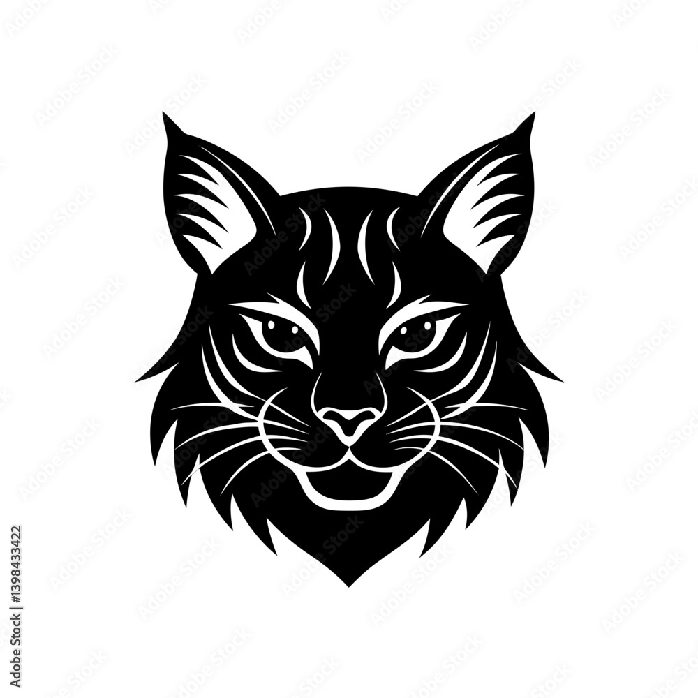 silhouette-of-a-bobcat-s-heada silhouette-of-a-bobcat-s-heada