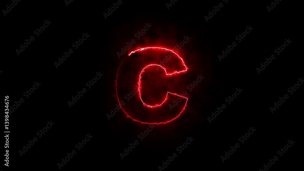 Alphabet C neon animation, Neon Glowing letter on black background, 4k video1..Animated neon English letter C. Two-color trendy glowing loop neon alphabet letter c. Educational concept with neon latte Alphabet C neon animation, Neon Glowing letter on black background, 4k video1..Animated neon English letter C. Two-color trendy glowing loop neon alphabet letter c. Educational concept with neon latte