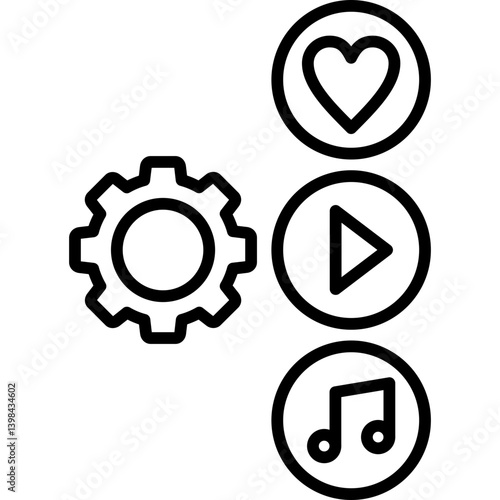 Work Flow Icon Vector Element