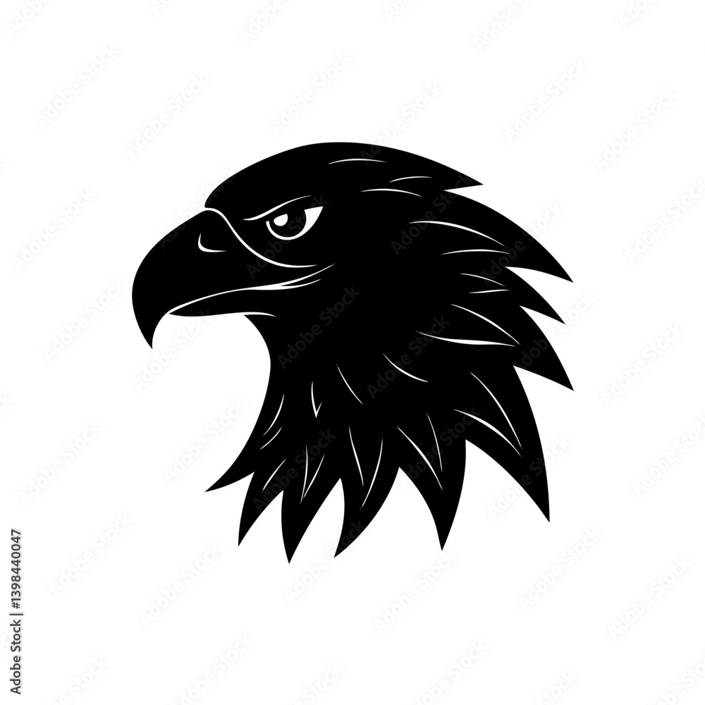 Fototapeta premium eagle head vector illustration