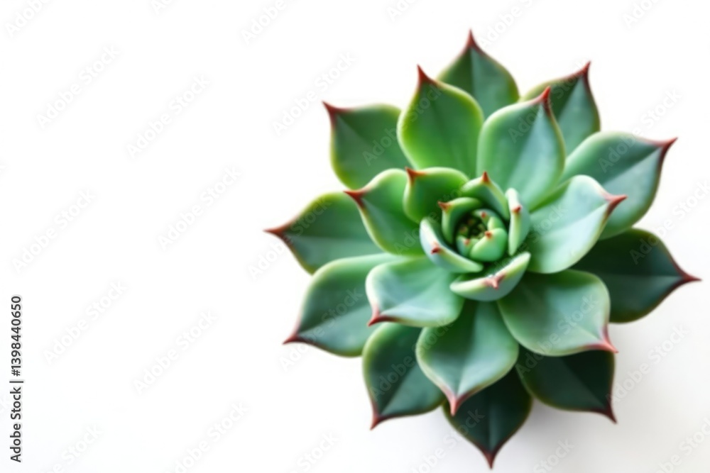 Single large succulent isolated on white background, floral, succulent Single large succulent isolated on white background, floral, succulent