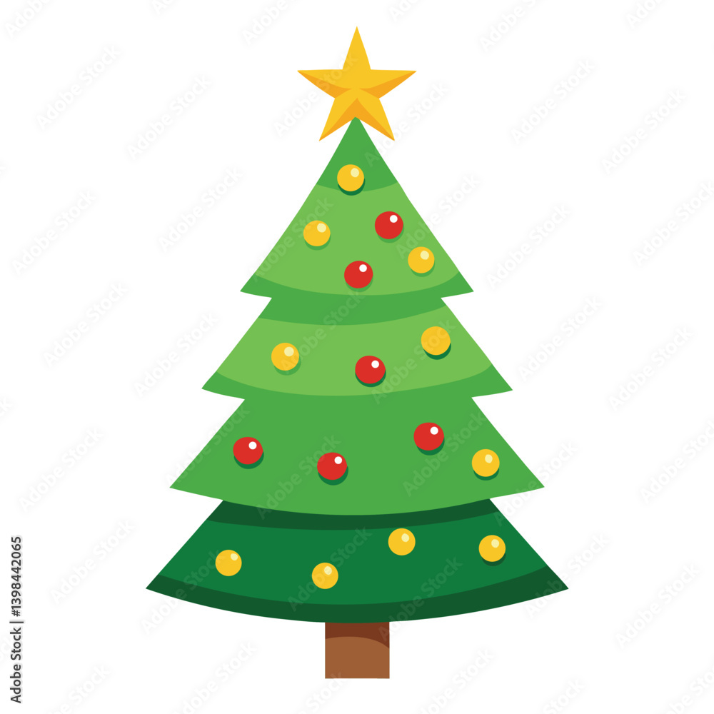 Christmas tree isolated on white background Christmas tree isolated on white background